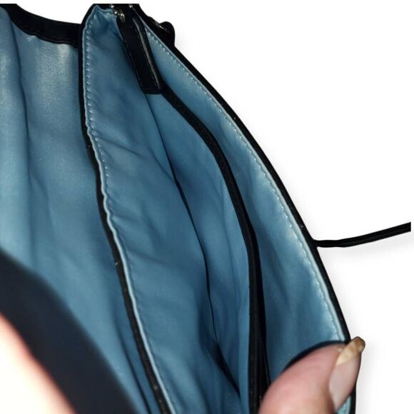 Coach Kristin Black Leather Small Crossbody Bag NWOT - Picture 10 of 12